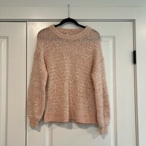 Madewell Women's Loose Knit Crewneck‎ Sweater Light Pink Size XS